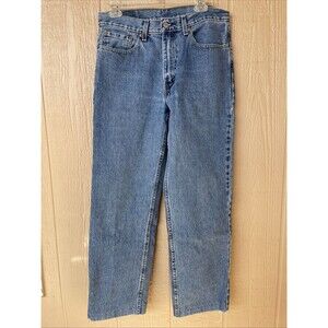 VTG Levis 550 Jeans Mens 32x29 Blue Relaxed Tapered Made in USA Medium Wash Hem